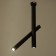 Bayerlux lamp "Robum" LED 10W Black 6x6x60cm