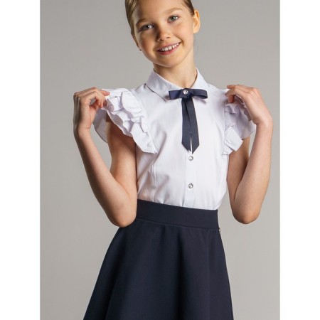 Blouse with a removable bow, height 146 cm-2