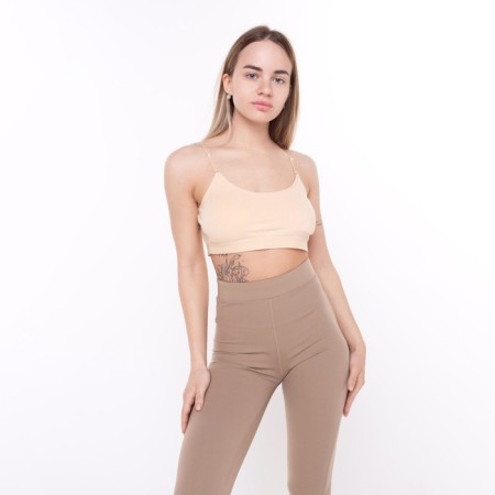 Top female, bodily color, size 42 (s)