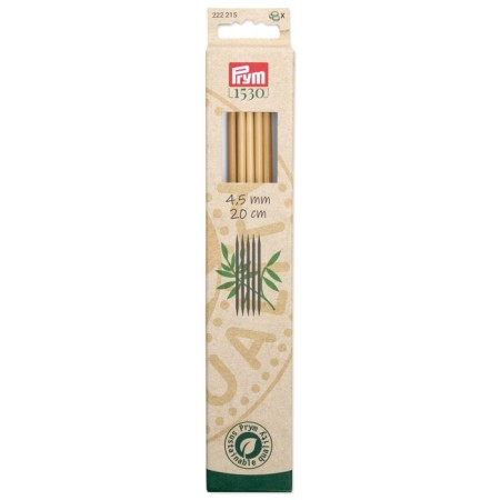 Sachs, bamboo, 4.5 mm/20cm knitting needles, 5 pcs