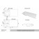 Sink over the Uperwood washing machine Marsal 120 cm, left, white