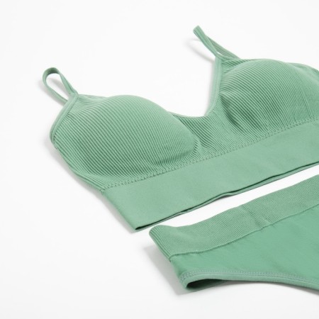 Female set (top, panties) color green, rr 42-44-1