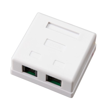 Telephone socket + network LAN, on the wall, (nest 8P88C (RJ-45) + Nest 6P4S (RJ-11)) Rexant 108-4