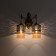 Sconces Citilux "emir" CL467323, 33x39 cm, 2x75W, e27, brown color