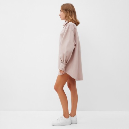Female set (shirt, shorts) minku: oversize color gray-pink, river 48-3