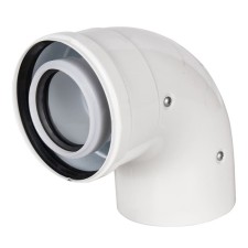 The chimney element Rommer RCA-8610-010090, condensation allocation, D = 60/100 mm, 90 °
