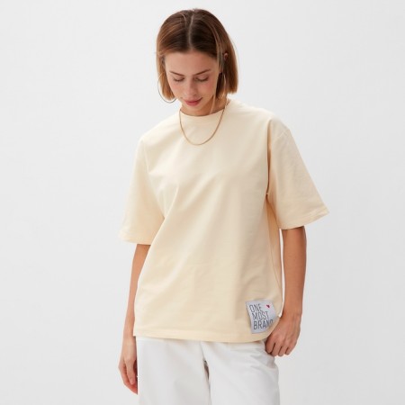 T -shirt Women's oversize Minaku: One Most Brand Milk color, size 46