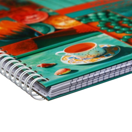 A4 notebook, 96 sheets of a cage on a crest in the world of eyes, glossy lamination, multi -level perforation, block 65 g/m2-2