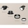 A set of built -in rotary lamp Ambrella Light, Techno, XM8102500, Black Sand Color