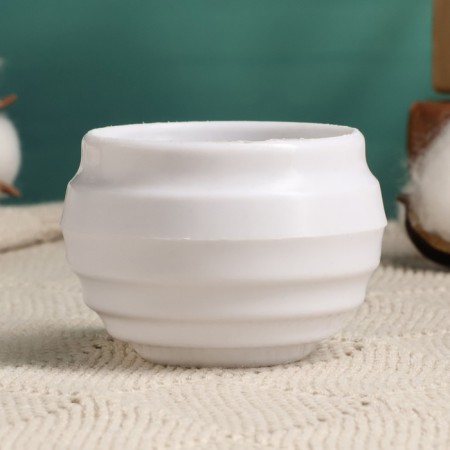 Kashpo "Oda" white, 5.5x5.5x4cm-1