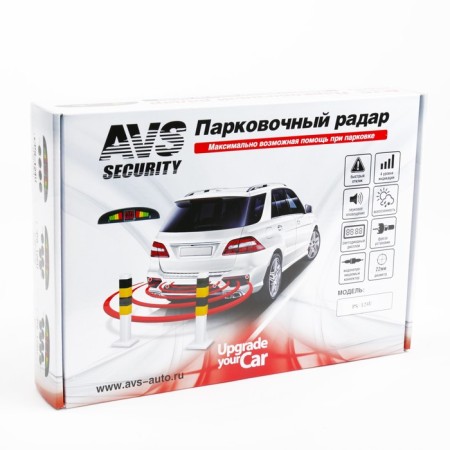 Парктроник AVS, PS-124U, 4 датчика+коннекторы, с цифровым табло-5