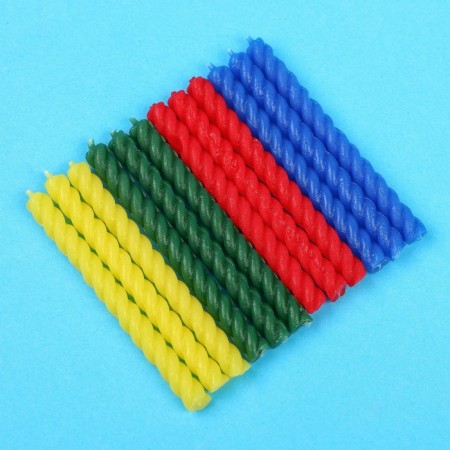 Set of candles for the cake "Happy Birthday", 12 pieces, minecraft-7