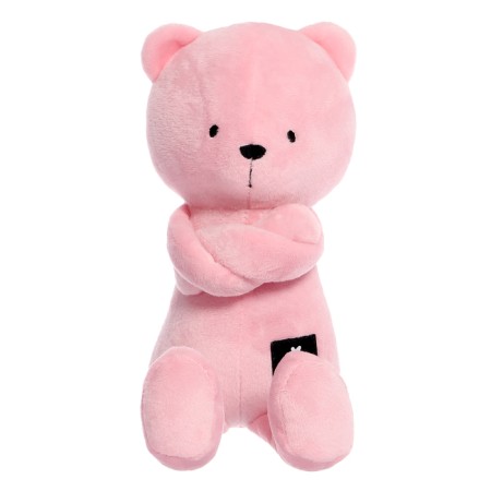 Soft toy "Bear George", 33 cm, pink color-5