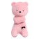 Soft toy "Bear George", 33 cm, pink color