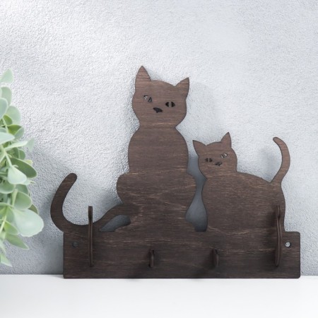 Open "Two cats" 20.5 × 17.5 × 3 cm mix-8