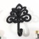 Decorative cast iron hook "Heraldic pattern" 17x6x13 cm