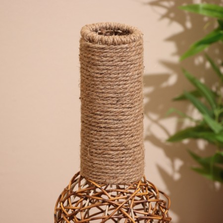 Vase wicker, floor 15x15x60 cm-1