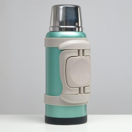 Thermos, 4.4 l, Volume "Master K", with two circles, with a strain, saves heat 60 hours, green 542773-3