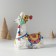 Polystone souvenir "Lama in color blanket and hat with pompons" 15x8.5x16.5 cm