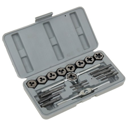 Set of taps and dies Sparta, M3 - M12, 20 pcs in a set