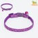 Two -layer collar with Fasteks "Music", 30 x 1 cm, purple