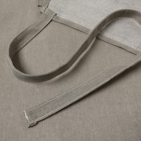 Apron Ethel "Home", gray color, 60x75 cm, 50%HL, 50%flax-3