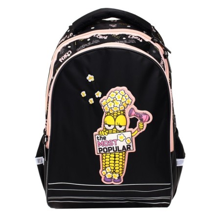 School backpack 40 x 26 x 19 cm, ergonomic back, Hatber sreet "Fashionable corn" NRK_77089-2