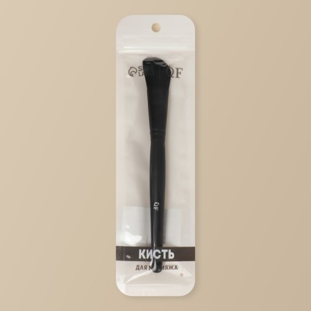 Premium makeup brush, beveled, 18 (+/- 1) cm, black color-6