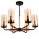 Barvara Causteen 6x60W E14 Black 55x55x46cm SVK