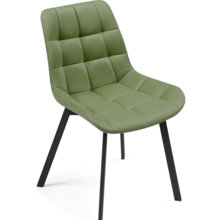 SHELS on a metal frame Chelsea Metal/velor, black/green 50x60x80 cm-4