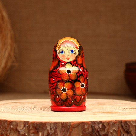 Matryoshka 3-doll, "Glafira Beauty", 10-11 cm-2