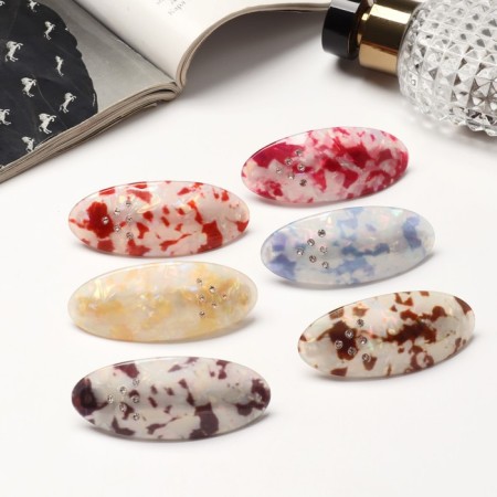 Hair hair clip "Adele" shine, 6 cm, mix-2