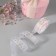 Kapron tape with embossing "Stars", 25 mm, 23 ± 1 m, white/gold color