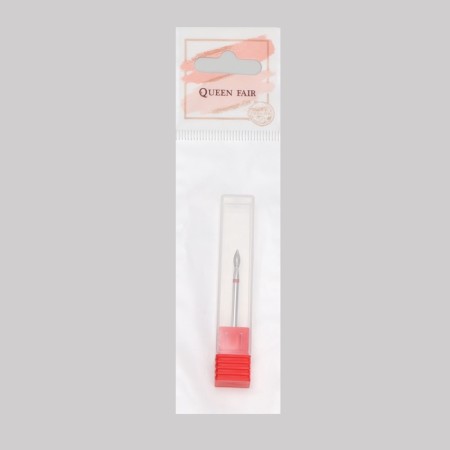 Diamond milling cutter for the flame manicure, small grain, 2.3 × 5 mm, in a plastic case-6