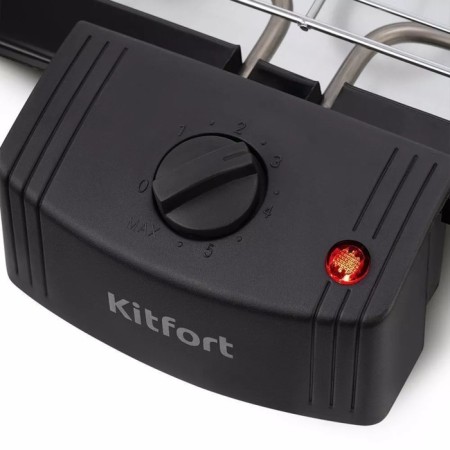 Electric grill KitFort KT-1698, 2000 W, anti-stick coating, 39x22 cm-3