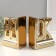 Book holders Ceramics "Inscription - Book" Set 2 pcs gold 28x7x17.5 cm
