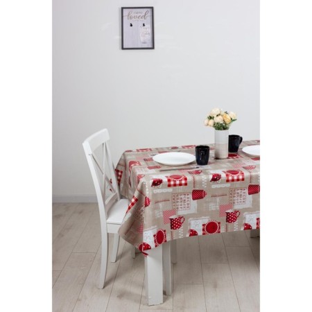 Camelia oilcloth “Cups in polka dots”, 140 cm, roll 20 pog. m-1