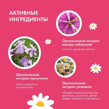 Шампунь для волос Natura Siberica для девочек «Лапочка-дочка», без слёз, 250 мл-5