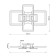 Ceiling light ESCADA, 10286/6LED. 1x154W, LED, 10360LM, 3000-6500K, 790x580x125 mm, white color