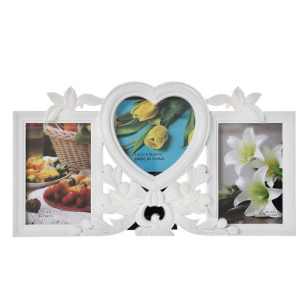 Photo frame Plastic in 3 photos 9x13, 10x10 cm "Balt and berries" white 17.5x32 cm-4