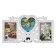 Photo frame Plastic in 3 photos 9x13, 10x10 cm "Balt and berries" white 17.5x32 cm