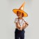 Carnival hat "Nightmare" orange, with a garland