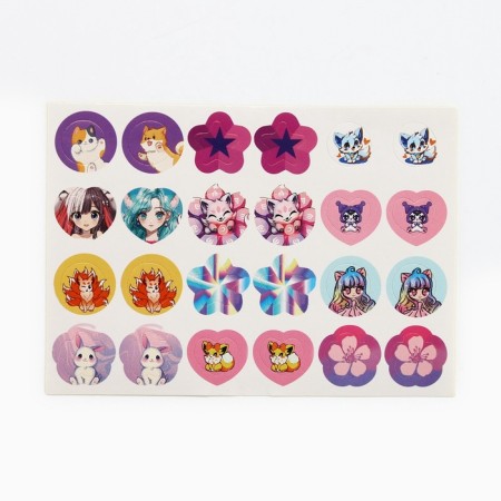 Clips Stickers "Kawai" Children's, 12 pcs-1