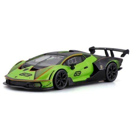 Racing machine BBURAGO Lamborghini Essenza SCV12, Die-Cast, 1:32, Green color