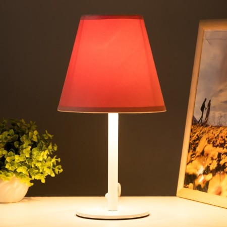 Desktop lamp Jack 1x15W E14 white/pink 18x18x32cm Risalux-1