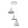 Lamp Bayerlux "Varmo" 3he27 40W white 41x41x25-125cm
