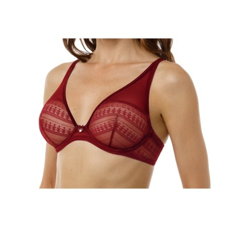 Women's bras of Lengy, size 70d, color red rumba
