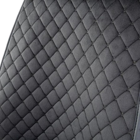 Frame caps for the front seats Car Performance, 2 pcs, alcantara, rhombus, cheese-6