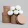 Set of hats 3 in 1 "love" beige, 16 x 15.5 - 11 x 10.5 cm