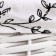 Stelly basket "Flowers", 300 x 230 x 210 mm, white